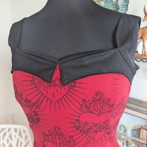 Switchblade Stiletto Red Bodycon Dress